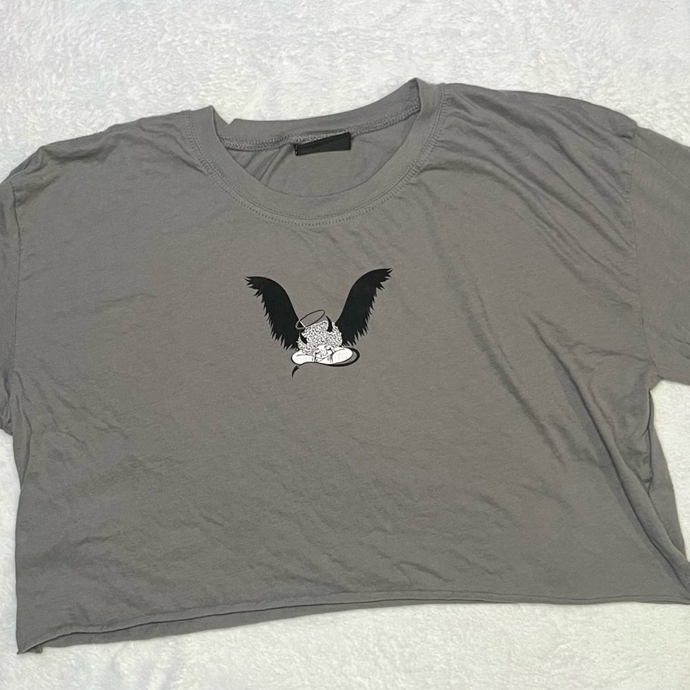 Empyre Gray Crop Top